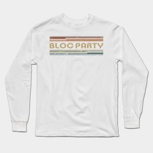 Bloc Party Retro Lines Long Sleeve T-Shirt